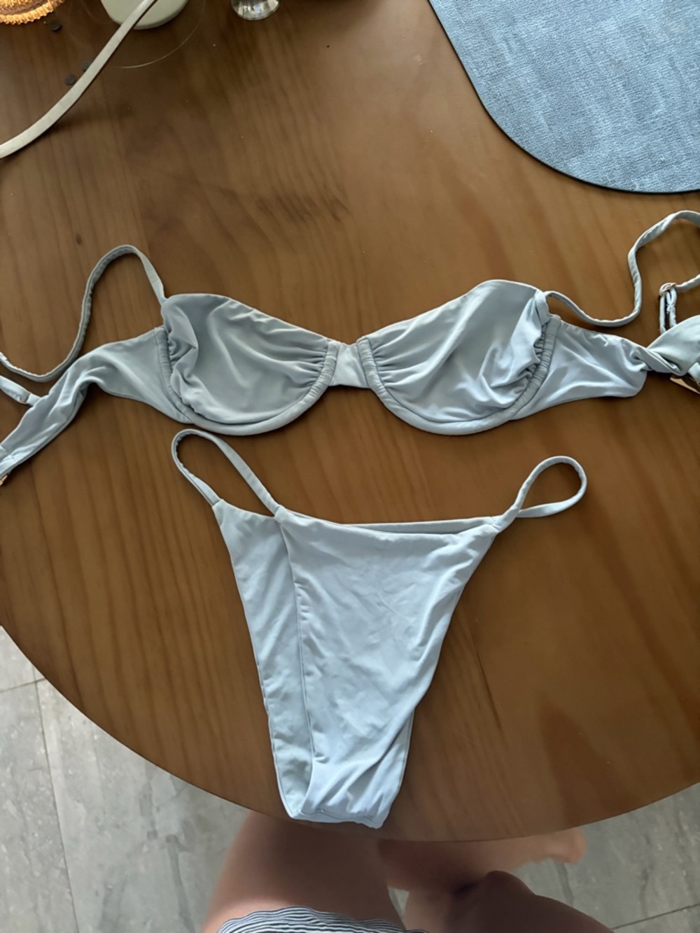 Light Blue Women's Bikini Set - Classic Two-Piece Swimwear